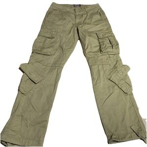 Matchstick Mens 30x31 100% Cotton Drawstring Waist Multi Pocket Cargo Pants